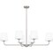 Quoizel Gallagher Linear Chandelier 6 Lights Brushed Nicke GGR642BN - alternate 5